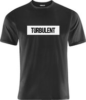 TURBULENT | T shirts Regular Fit - O-hals - T shirt heren - Zwart