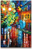 Handgeschilderd schilderij Olieverf op Canvas - Leonid Afremov - Mystery Night