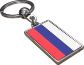 Rusland Vlag - Sleutelhanger - Cadeau - Verjaardag - Kerst - Kado - Valentijn