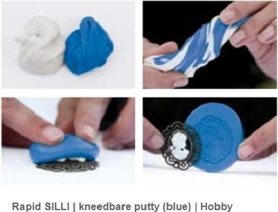 SilliCreations - Hobby basis materiaal - Rapid Silli - 2 componenten siliconen voor craft objecten | Silli Putty