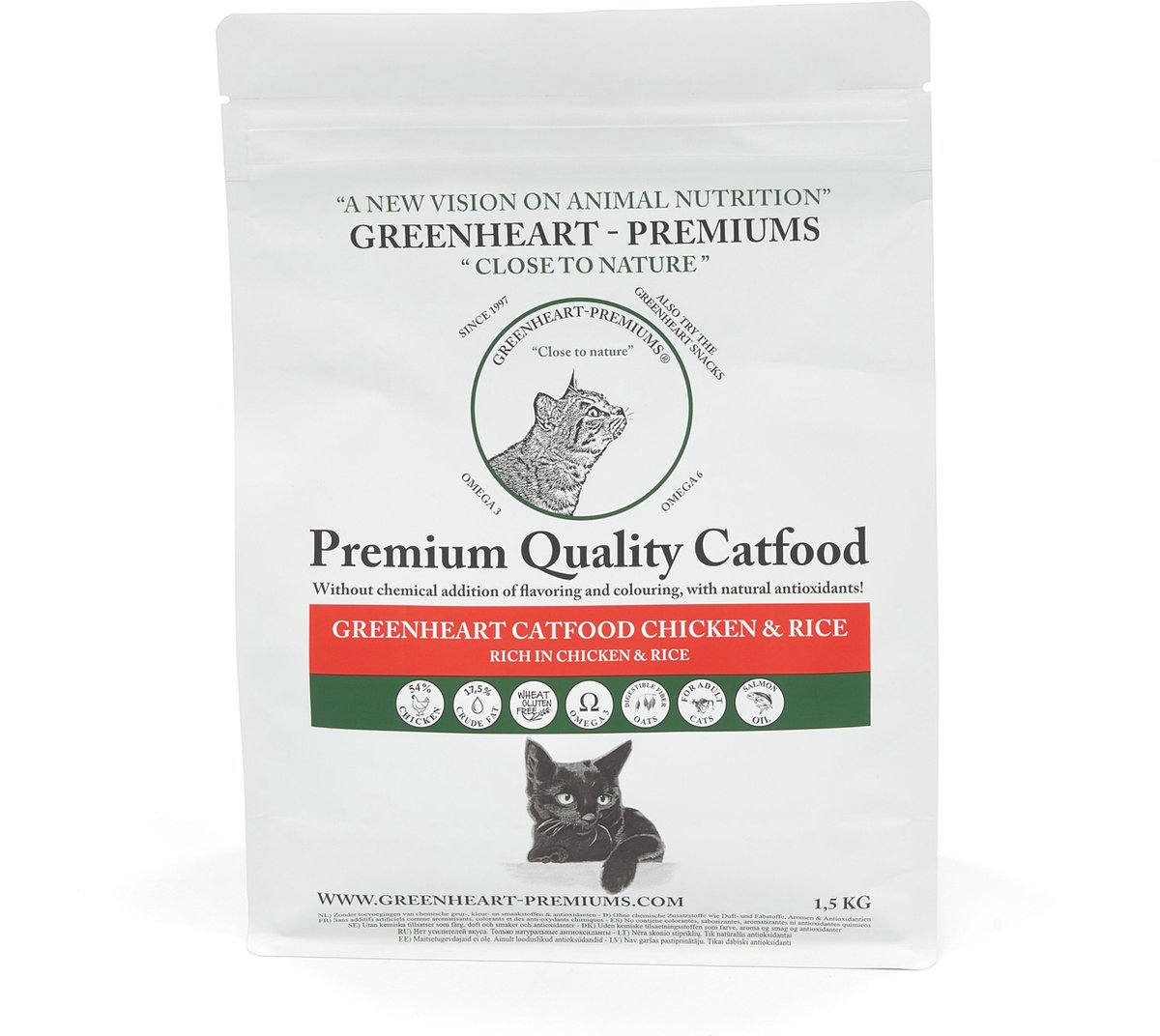 Greenheart kattenvoer Kip 10 kg - Kat