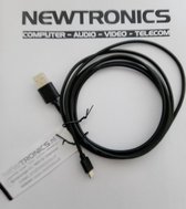 Newtronics USB Kabel - USB A male -> USB Micro B male 2.0 meter