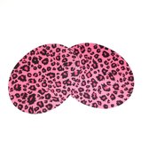 Elleboog Knie Strijk Stukken Lappen Patches Panterprint Roze 11 cm / 14.5 cm / Panterprint Roze