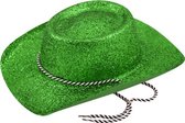 Cowboyhoed Glitter Groen