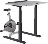 LifeSpan Desk Bike C3-DT7, Fiets Bureau incl. elektronisch in hoogte verstelbaar bureau. Zwart onderstel en zwart bureaublad 96.5 cm. Blijf in beweging, training tijdens het thuiswerken en/of