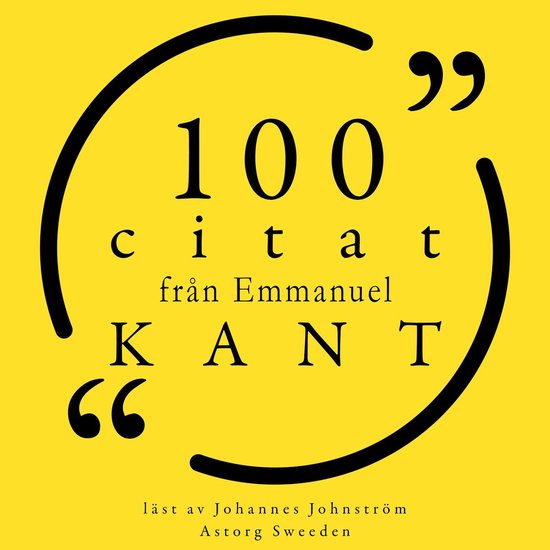 100 citat från Immanuel Kant - cover