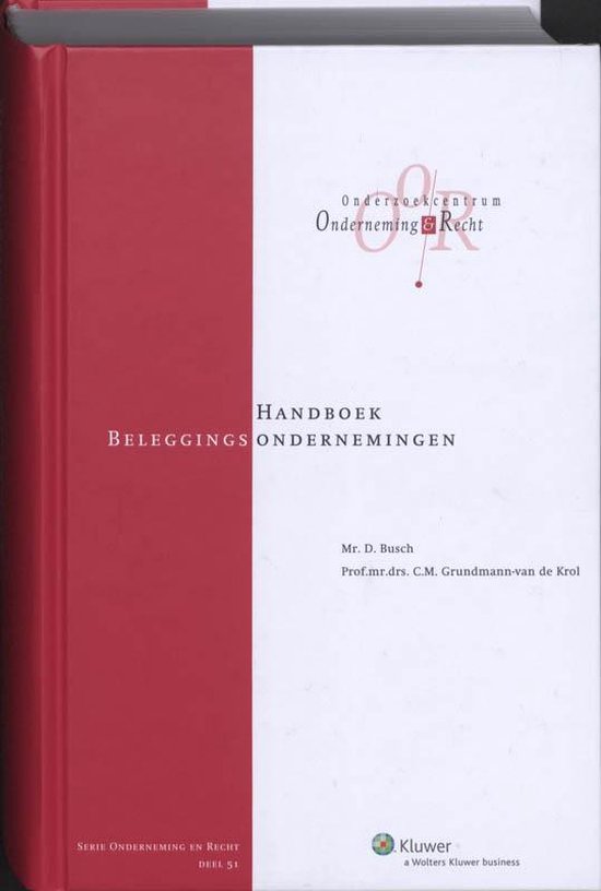 Onderneming en recht 51 -   Handboek Beleggingsondernemingen - cover