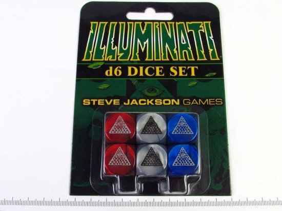 Afbeelding van het spel Asmodee Illuminati Dice Set d6 - EN