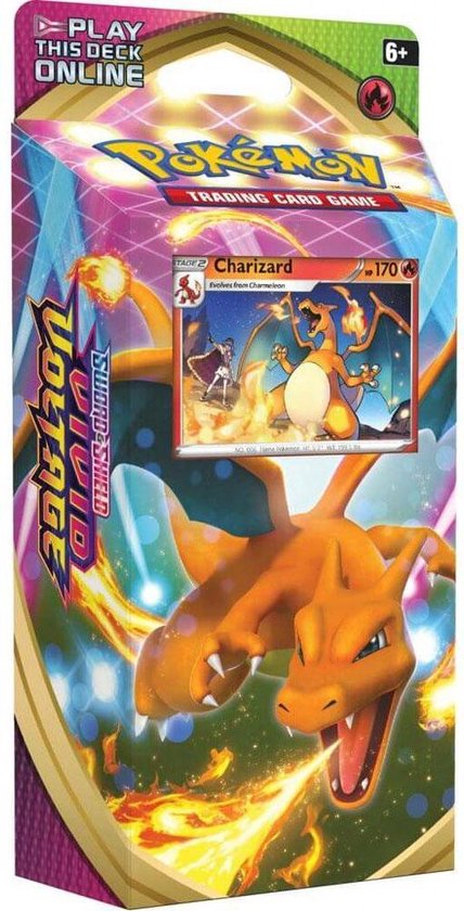 Afbeelding van het spel TCG Pokémon Sword & Shield Vivid Voltage Theme Deck - Charizard of Drednaw