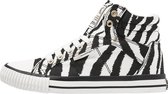 DEE Dames sneakers hoog - Zebra - maat 36