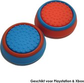 Thumb Grips | Thumb Sticks | Gaming Thumbsticks | Geschikt voor Playstation PS5 PS4 PS3 & Xbox X S One 360 | 1 Set = 2 Thumbgrips | Blauw en Rood