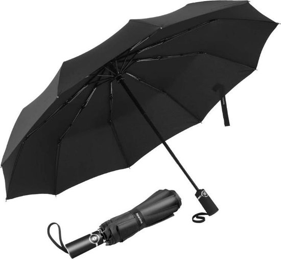 Parapluie Newdora Storm, parapluie de poche, résistant aux tempêtes,  s'ouvre et se... | bol.com