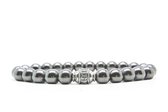 Beaddhism - Armband - La Palma - Zilver - Beaddhism - 8 mm - 21 cm