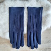 Yoonz - handschoenen met stiksel - touchscreen handschoenen - one size - blauw