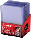 Afbeelding van het spelletje Pokemon Kaarten Toploaders| 25x Stuks | Ultra Pro 3x4 |Regular|Toploader | TCG | kaarthouders | Ultra Pro | Cards toploader| plastiek| Holder | Toploader | Verzamelmap | Transparant