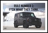 Luxe Motivatie poster G63 AMG | Luxury Motivation poster | Millionaire Mindset |