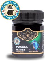 100% natuurlijke, rauwe Manuka honing MGO 400+, 250 gram, verpakt in Nieuw zeeland, gecertificeerd