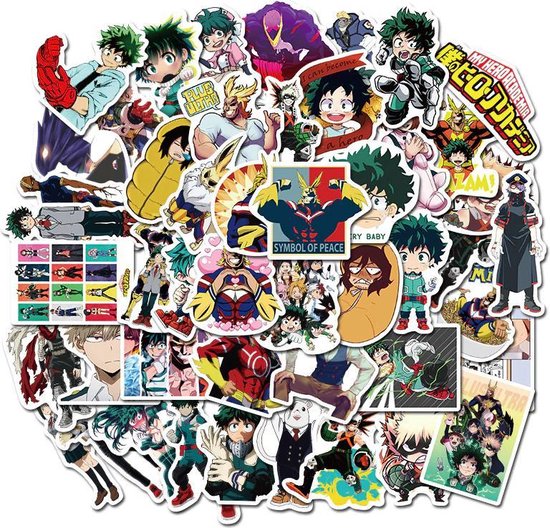 My Hero Academia Stickers - 50 Stuks - Manga - Anime - Stickers Volwassenen - Laptop Stickers - My Hero Academia