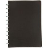 Atoma notebook PUR formaat A4 geruit bruin leder 144 bladzijden