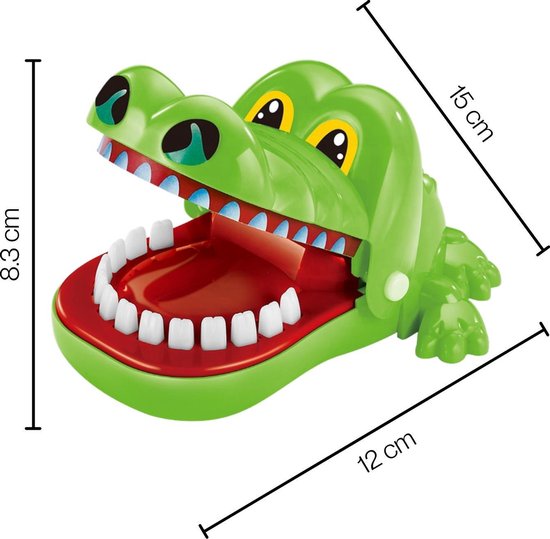 Thumbnail van een extra afbeelding van het spel Allerion® Bijtende Krokodil met Kiespijn - Kinderspel
