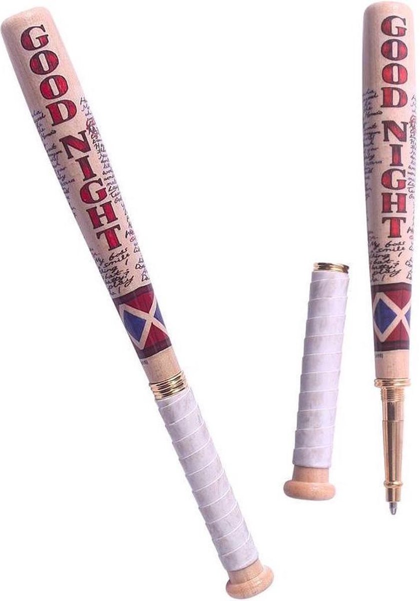 DC Comics Harley Quinn Baseball Bat Pen et Bookmark