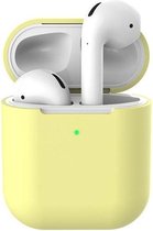 Siliconen bescherm hoesje voor Apple Earpods - Bescherming cover case voor Earpods - Geel -