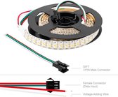 LSW-5MIP21B60 - AREXX PROGRAMMEERBARE (Microbit, ARDUINO) LEDSTRIP, ADAFRUIT NEOPIXEL, LED lampjes slinger | licht snoeren | licht slinger | SK6812 | Programmeerbaar | WS2811 | Party light | 