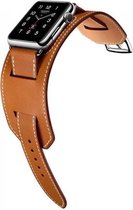 COTEetCI Leren bandje - Geschikt voor Apple Watch 38mm / 40mm - Bruin