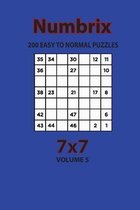 Numbrix - 200 Easy to Normal Puzzles 7x7 (Volume 5)