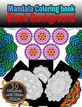 MANDALA Coloring Book Black Background