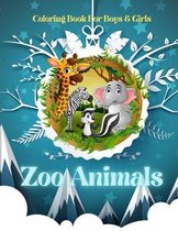 Zoo Animals - Coloring Book For Boys & Girls