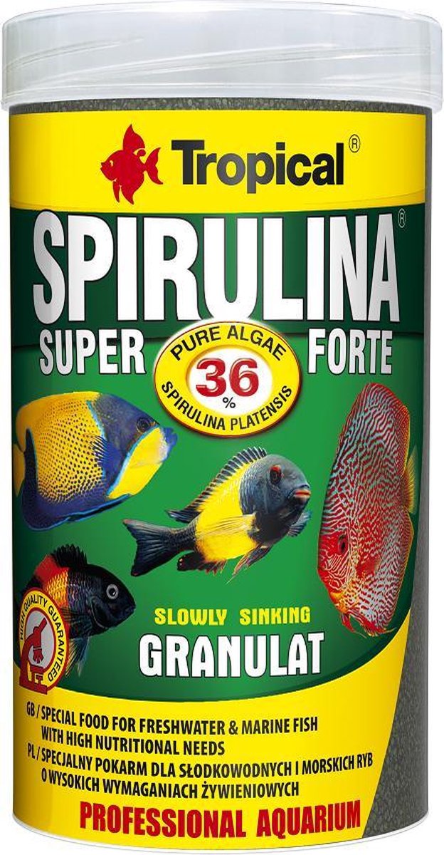 Tropical Super Forte Spirulina Granulaat 36% | 250ml | Visvoer