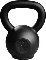 Overload Worldwide The Original Kettlebell 12kg - Gladde Coating - Rubbervoet - Levenslange Garantie op breken