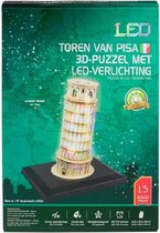 Toren van Pisa 3D-puzzel met led-verlichting