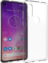 Motorola One Vision Hoesje Transparant - Accezz Clear Backcover - Shockproof