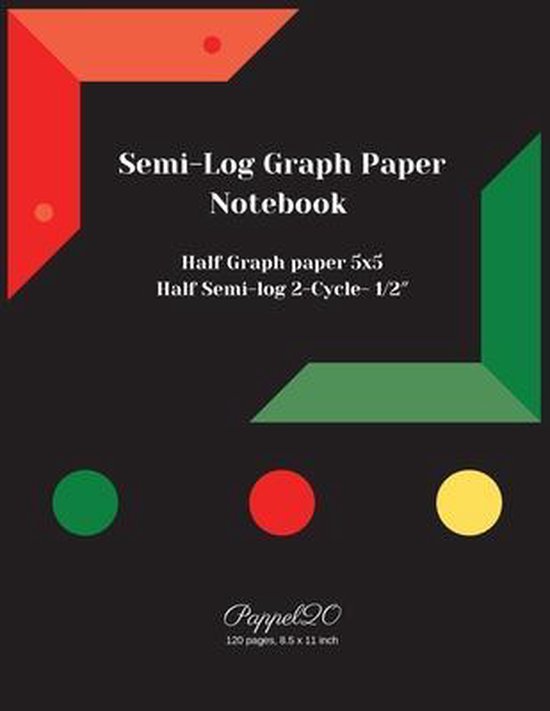 SemiLog Graph Paper Notebook 2Cycle 1/2″ Half Graph paper 5x5 Half