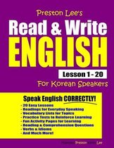 Preston Lee's English for Korean Speakers- Preston Lee's Read & Write English Lesson 1 - 20 For Korean Speakers