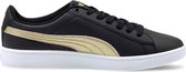 PUMA Vikky v2 Metallic M Dames Sneakers - Puma Black-Puma Team Gold - Maat 37