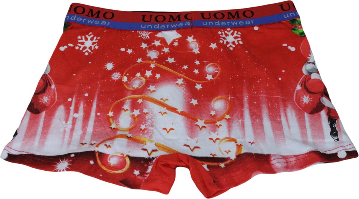 Boxershort - kerst - heren - ondergoed - onderbroek - rood - maat L |  bol.com