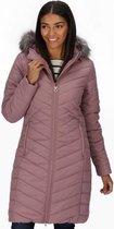 Fritha Soleerde Gewatteerde Parka Jas met Capuchon - Outdoorjas - Vrouwen - Oud Heideroze