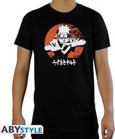 NARUTO SHIPPUDEN Tshirt "Naruto" man SS black basic