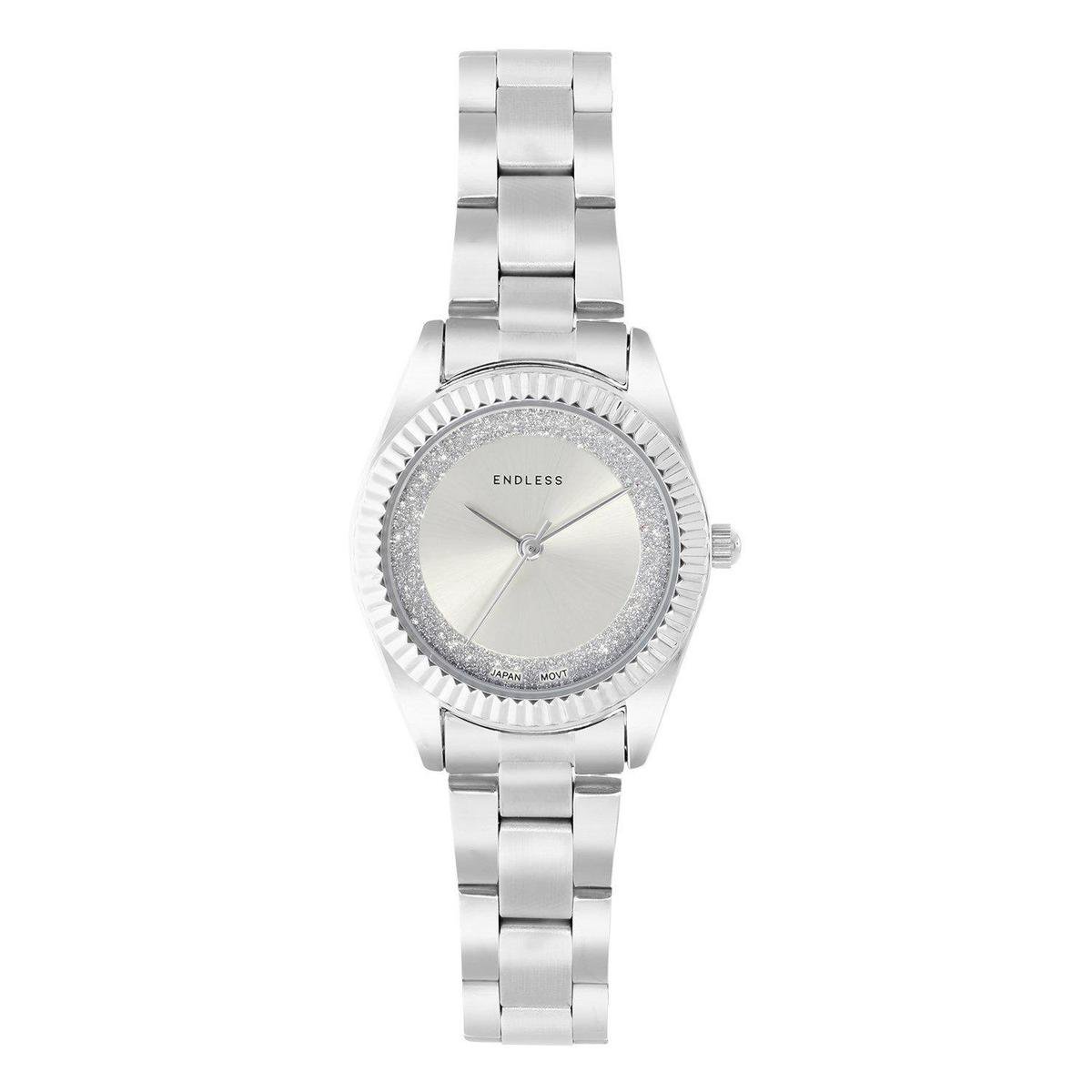 Lucardi Dames Regal dames horloge zilverkleurig alloy band - Horloge - Staal - Zilverkleurig - 28 mm