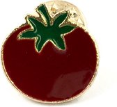 Tomaat Emaille Pin 1.7 cm / 1.7 cm / Rood