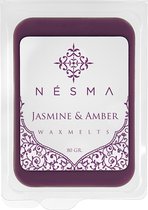 Nésma Fragrances - Handgemaakte Wax Melts Jasmine & Amber - Harten waxmelts - Wax bar - Huisgeur - Valentijn Wax Melts