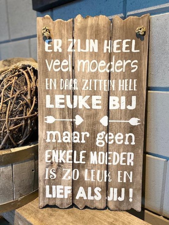 voeden Springen materiaal Tekstbord Leuke moeders / moederdag / cadeau / verjaardag / oma | bol.com