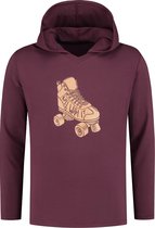 Collect The Label - Roller Skate Zomer Hoodie - Bordeaux Rood - Unisex - S