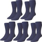 Fifty Five Heren Sokken - Voordeelset - Marine Blauw - Maat 39-42 - 5-pack