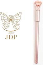 Lisas JDP Diamond Painting pen met Kristal bovenop; Kleur Oranje