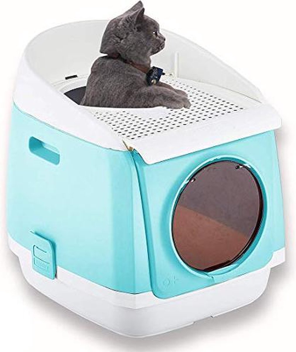 Pakeway O+ - Kattenbak - Lichtblauw - 2 Openingen