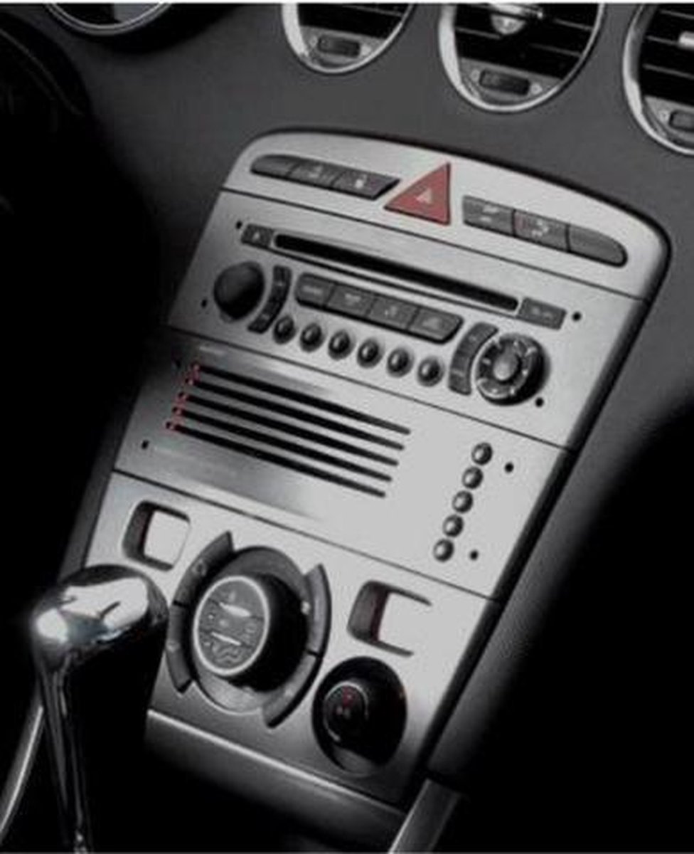 2DIN radio inbouwframe Peugeot 308 /Partner Double 2DIN - 2007-2013